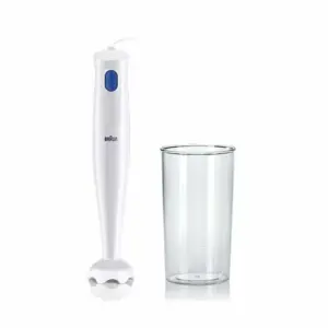 Braun Hand Blender 600ML with Cup Stainless Steel Blades 450W - HB101AI-MQ10.001PWH