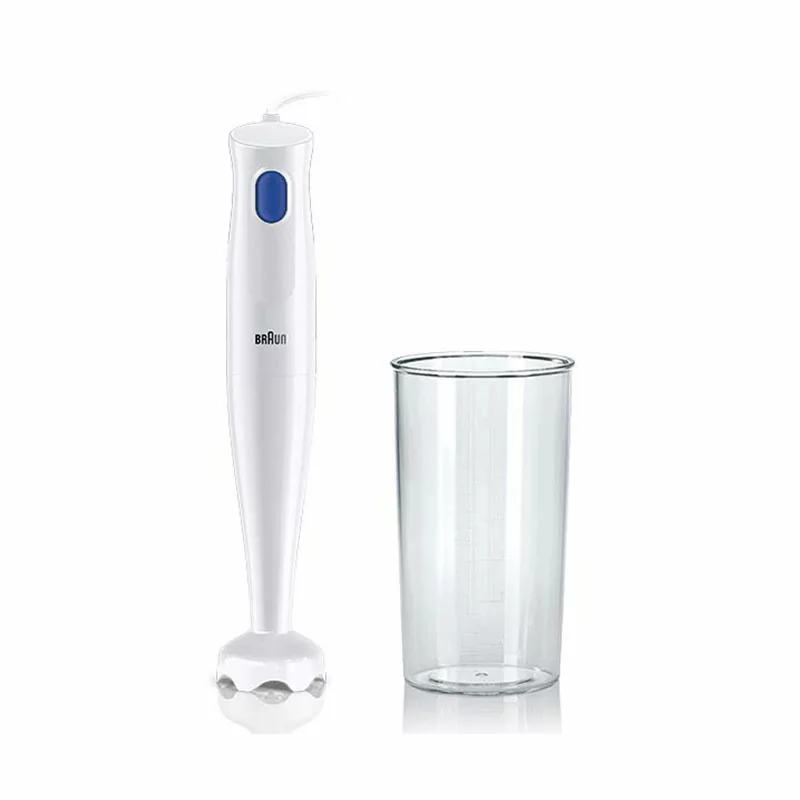 Braun Hand Blender 600ML with Cup Stainless Steel Blades 450W - HB101AI-MQ10.001PWH