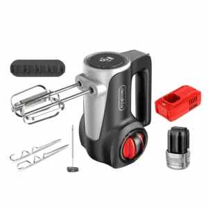 Decakila 125W 7-Speed Cordless Electric Hand Mixer with LED Display (Model: KEMX023B)