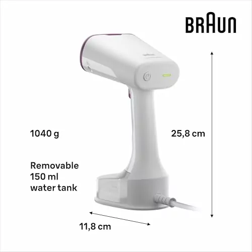 Braun Garment Steamer 150ML Tank Hand Held 1200W - 13850000-GS5011PU - Image 5