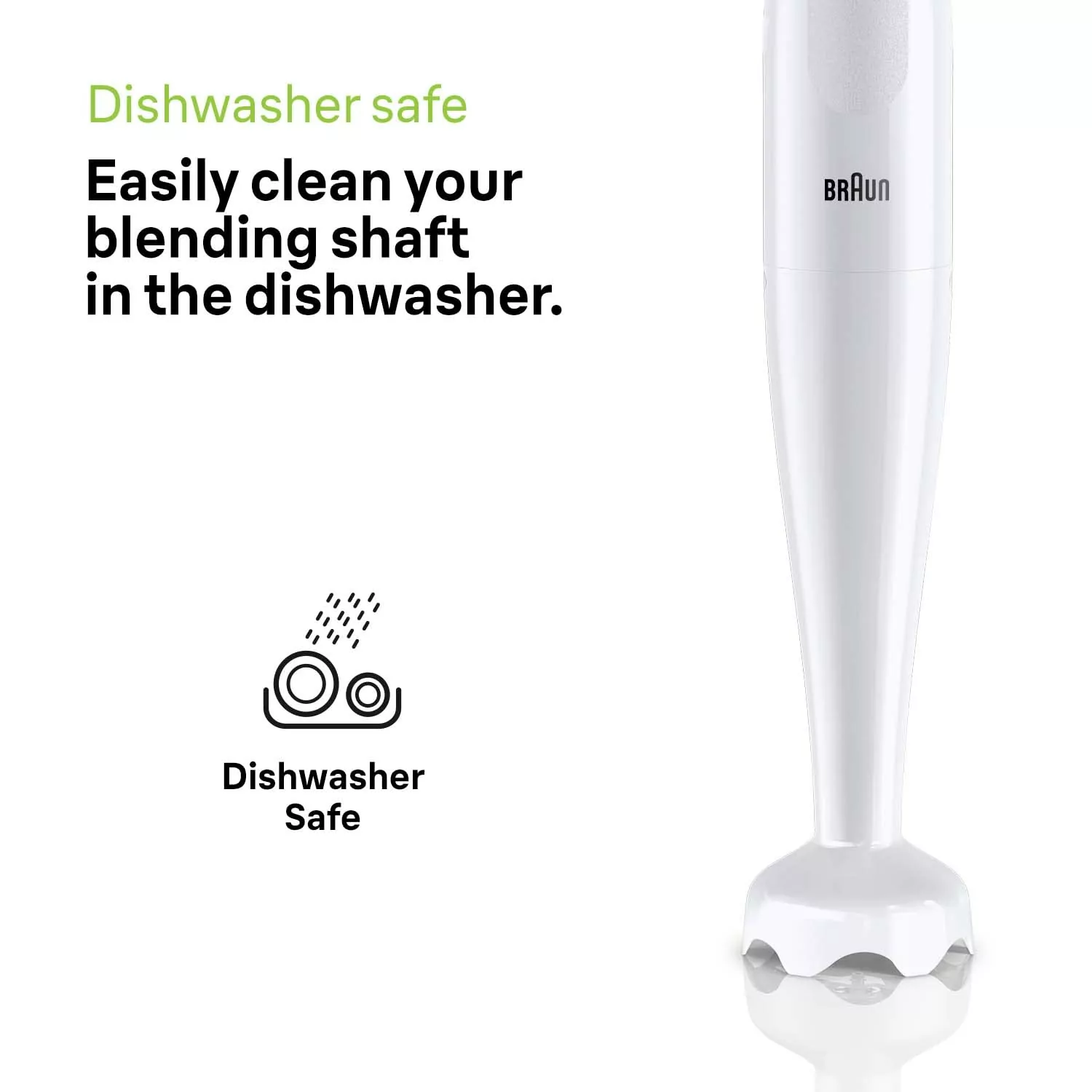 Braun Hand Blender 600ML with Cup Stainless Steel Blades 450W - HB101AI-MQ10.001PWH - Image 7
