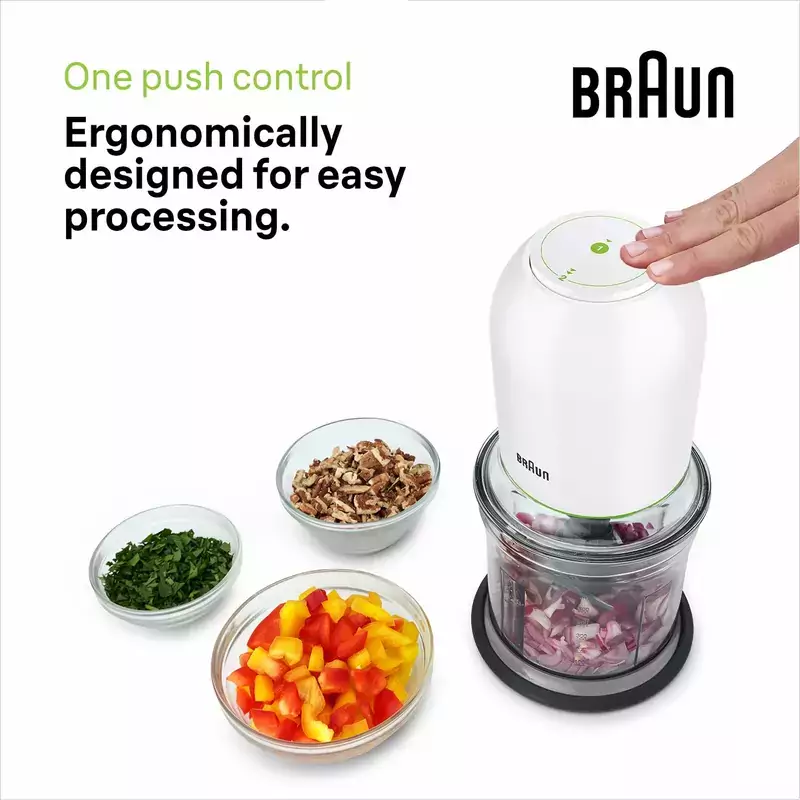 Braun Chopper 0.5L Plastic Bowl 500W - CH3011WH - Image 4