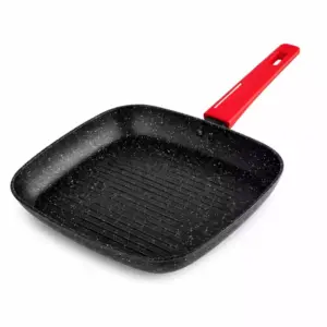 Decakila 26cm Square Forged Aluminium Non-Stick Grill Pan (Model: KMEP016B)