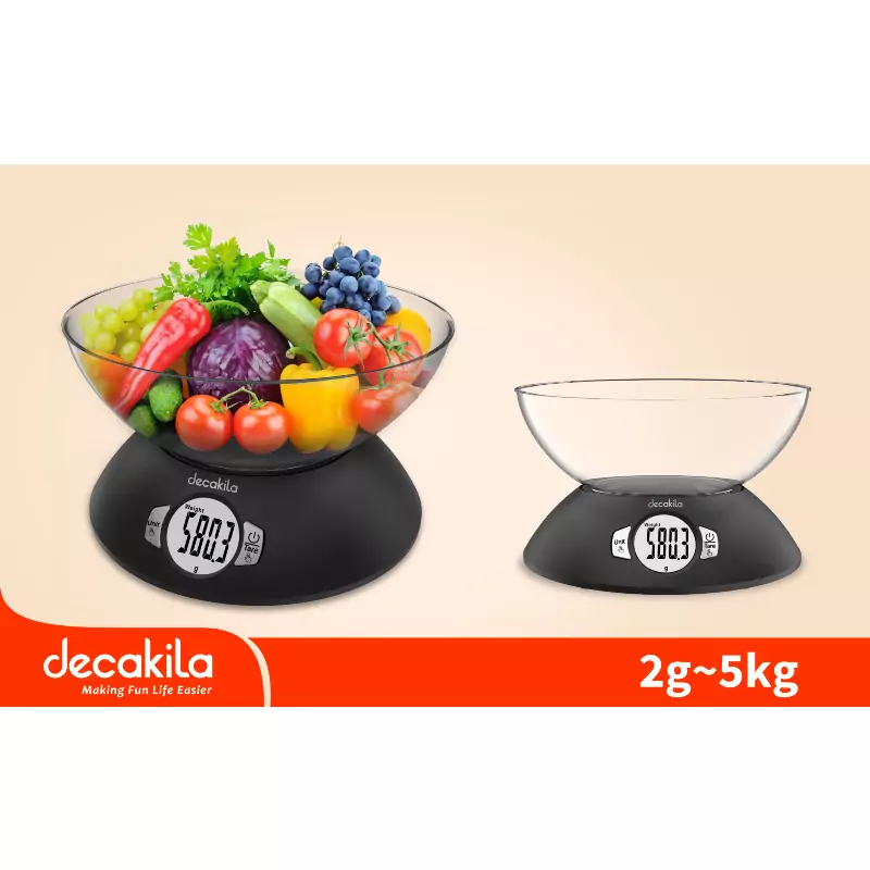 Decakila 5kg Precision Digital Kitchen Scale with Tare Function (Model: KMTT012B) - Image 6