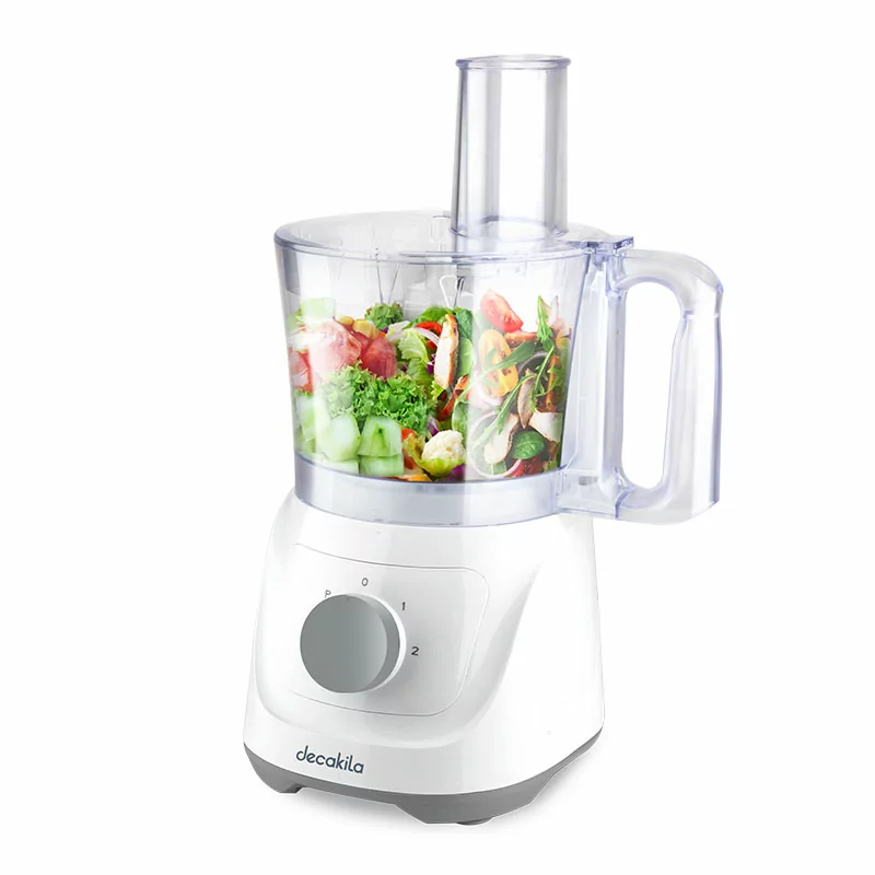 Decakila 1.4-Litre 400W 6-in-1 Multi-Function Food Processor with 1.5L Blender (Model: KEMG023W)