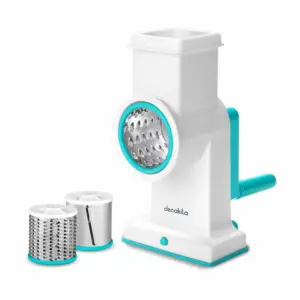 Decakila 3-Blade Rotary Drum Grater & Vegetable Slicer (Model: KMTT086W)