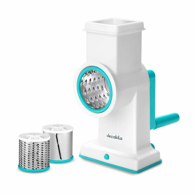 Decakila 3-Blade Rotary Drum Grater & Vegetable Slicer (Model: KMTT086W)