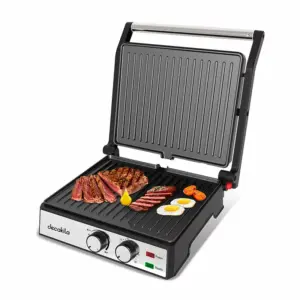 Decakila 4-Slice 2000W 180° Open Contact Grill & Panini Press (Model: KEEC079M)