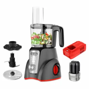 Decakila 1.25-Litre 200W Cordless Rechargeable Food Processor (Model: KEMG027B)