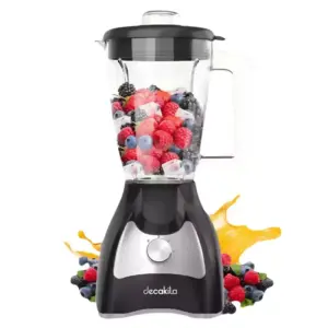 Decakila Blender 1.5L Plastic Jug with Stainless Steel Blades 500W (Model: KEJB043B)