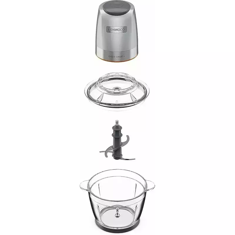 Kenwood 600ml 500W Stainless Steel Bowl QuadBlade Food Chopper (Model: CHP62.700SI) - Image 3