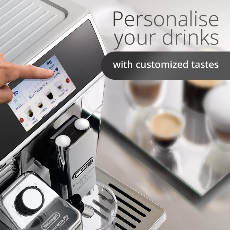 De'Longhi 19-Bar PrimaDonna Elite Experience Automatic Coffee Machine (Model: ECAM650.85.MS) - Image 4
