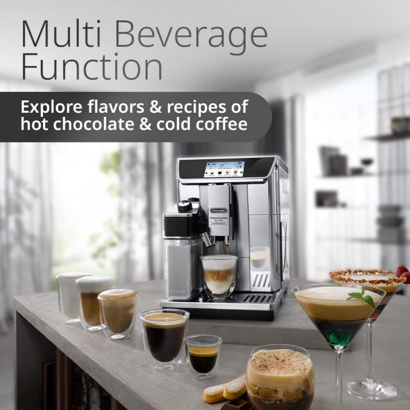 De'Longhi 19-Bar PrimaDonna Elite Experience Automatic Coffee Machine (Model: ECAM650.85.MS) - Image 6