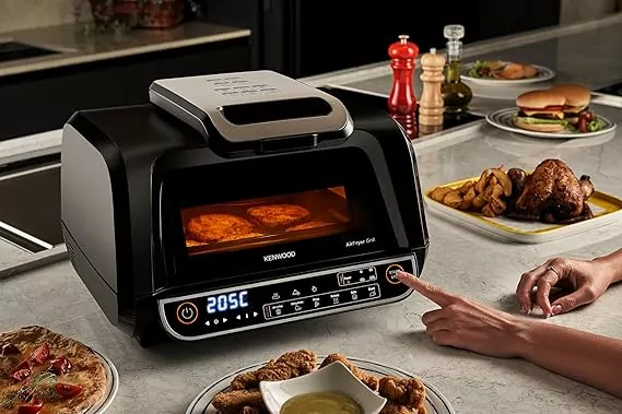 Kenwood 8-Litre 1700W Digital Smart Air Fryer & Indoor Grill (Model: GHF40.000BK) - Image 4