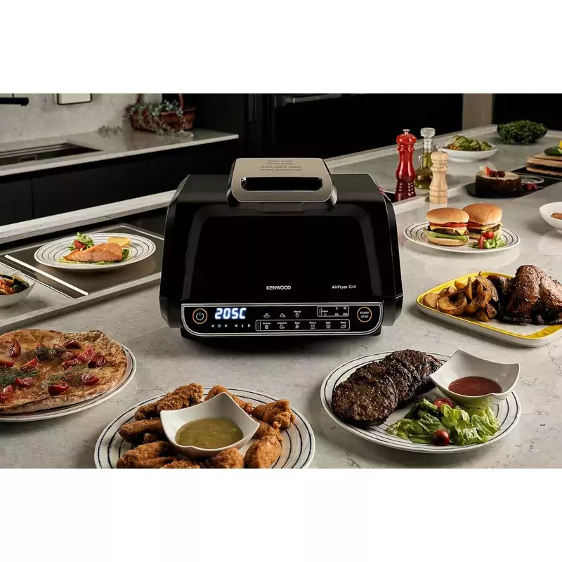 Kenwood 8-Litre 1700W Digital Smart Air Fryer & Indoor Grill (Model: GHF40.000BK) - Image 7